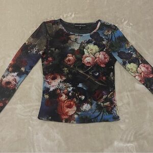 Almost Famous Multicolor Floral Long Sleeve Top